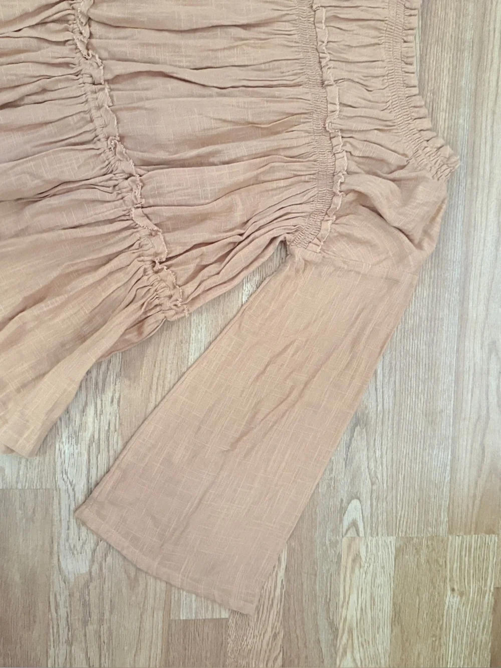 Free People Peasant Tunic Top Rustic Tan